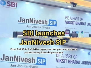 jannivesh sip launch। Sbi JanNivesh SIP